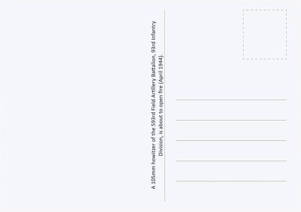 The back of a postcard.