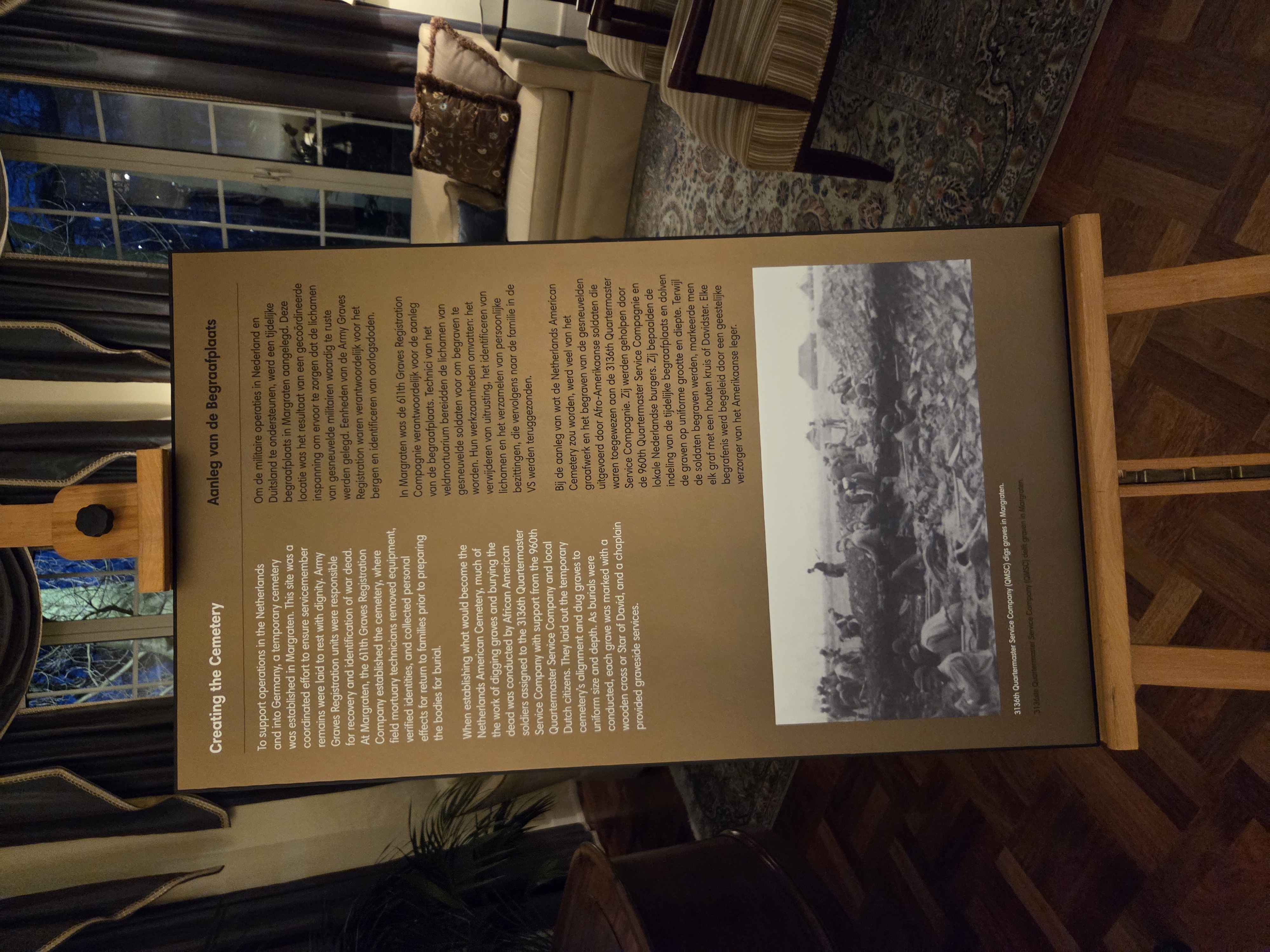 The new panels at Margraten Cemetery explicitly name the units involved, but don't mention segregation at all.