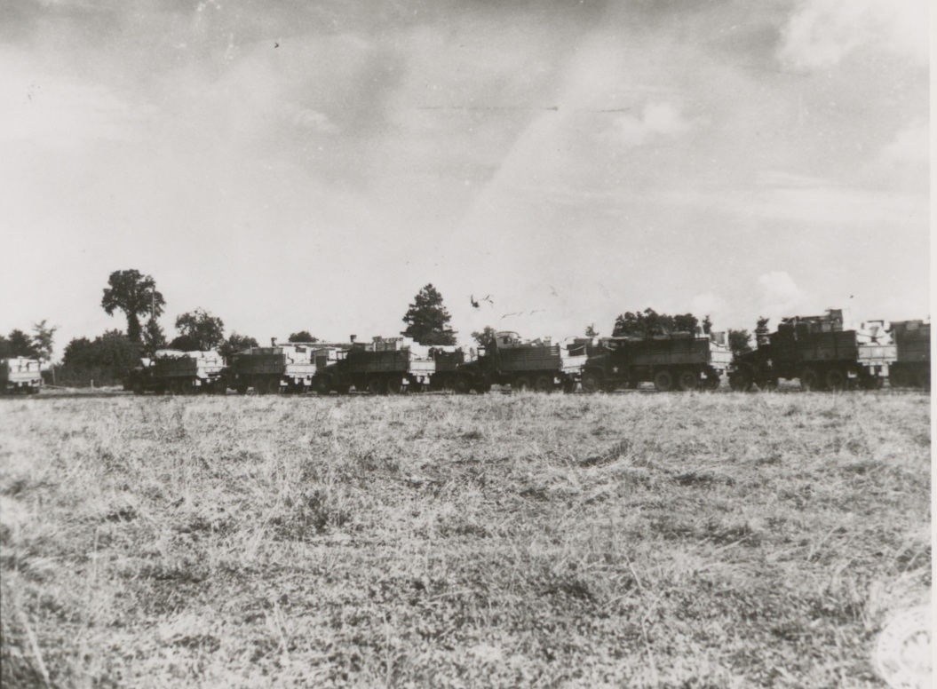 A convoy of the Red Ball Express in France.